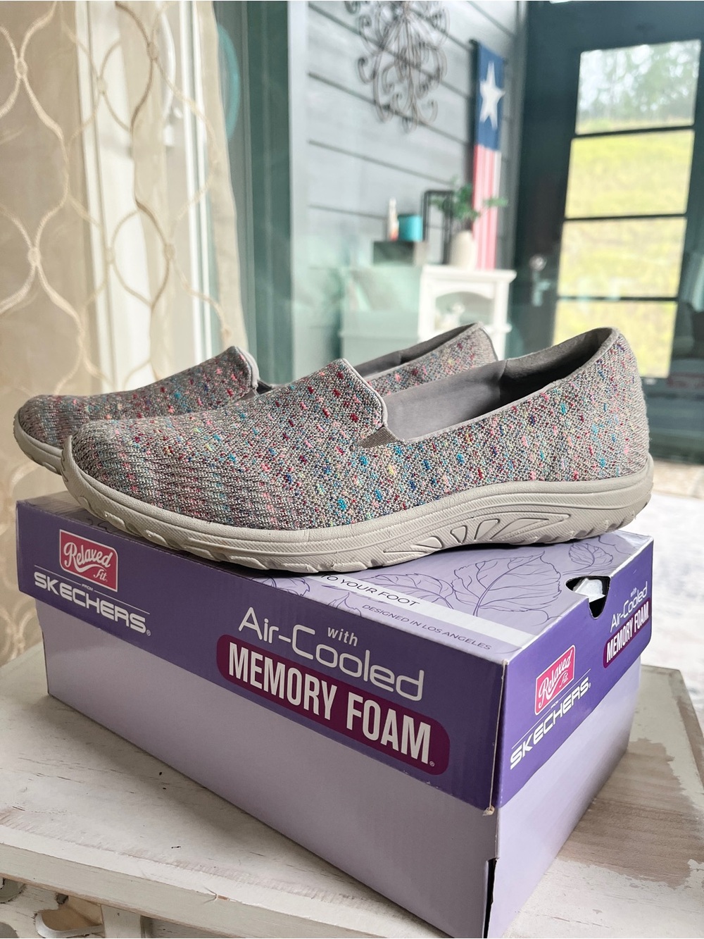 Skechers Relaxed Fit Reggae Fest Wicker Women's Shoes - 8.5 - Picture 3 of 7